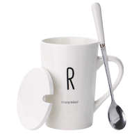 常珑 马克杯 白色款 420ml 字母R