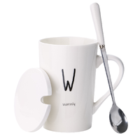 常珑 马克杯 白色款 420ml 字母W