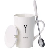 常珑 马克杯 白色款 420ml 字母Y