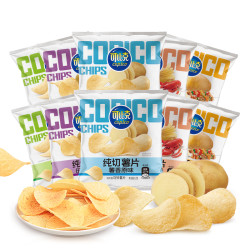 达利园可比克纯切薯片混合口味12g16袋
