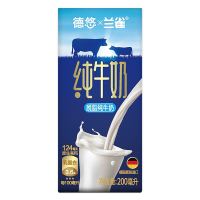 限地区：Lacheer 兰雀 德悠 脱脂牛奶 200ml*24盒