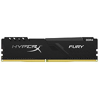 Kingston 金士顿 Fury系列 DDR42400 2666MHz 台式机内存 马甲条 黑色 16G HX426C16FB/16