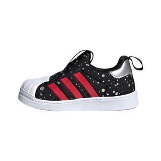 adidas ORIGINALS SUPERSTAR 360 I 男女童通用休闲运动鞋 FV3435 黑/白/银/红 25.5码