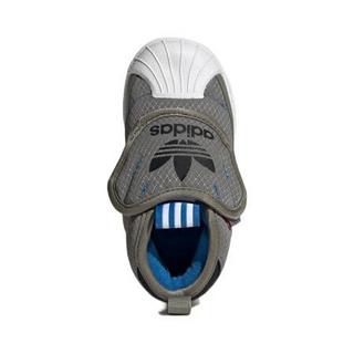 adidas ORIGINALS SUPERSTAR 360 BOOT I 儿童休闲运动鞋 FW1106 绿/白 20码