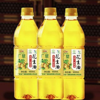 广垦粮油 压榨一级 浓香花生油 900ml