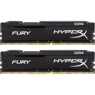 Kingston 金士顿 Fury系列 DDR4 2133MHz 台式机内存 马甲条 黑色 32GB 16GBx2 HX421C14FBK2/32