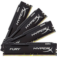 Kingston 金士顿 Fury系列 DDR4 2400MHz 台式机内存 马甲条 黑色 32GB 8GBx4 HX424C15FBK4/32