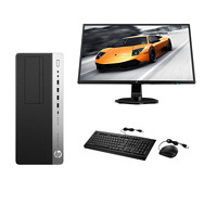 HP 惠普 ProDesk 600 G4 MT 23.8英寸 商用台式机 黑色 (酷睿i7-8700、GT730、8GB、128GB SSD+1TB HDD、风冷)