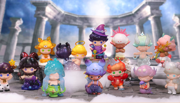 popmart泡泡玛特dimoo星座系列盲盒整盒