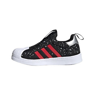 adidas ORIGINALS SUPERSTAR 360 C 儿童休闲运动鞋 FV3419 黑/白/银/红 33码