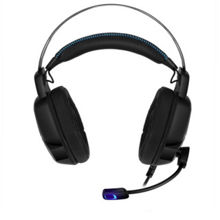KOTION EACH 因卓 Y2 耳罩式头戴式双动圈降噪有线耳机 黑蓝色 USB口