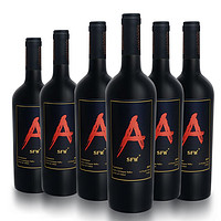 Auscess 澳赛诗 红A系列干红葡萄酒 原瓶进口 红A佳美娜 750mL 6瓶