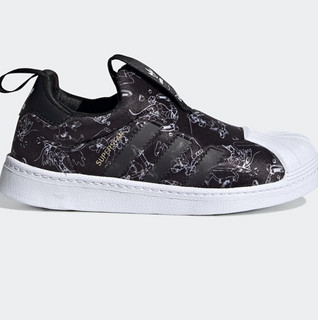 adidas ORIGINALS SUPERSTAR 360 C 男童休闲运动鞋 FW8040 黑/白 33.5码