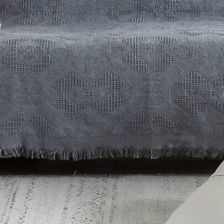 优印 菱形布盖沙发垫 灰色 230*250cm