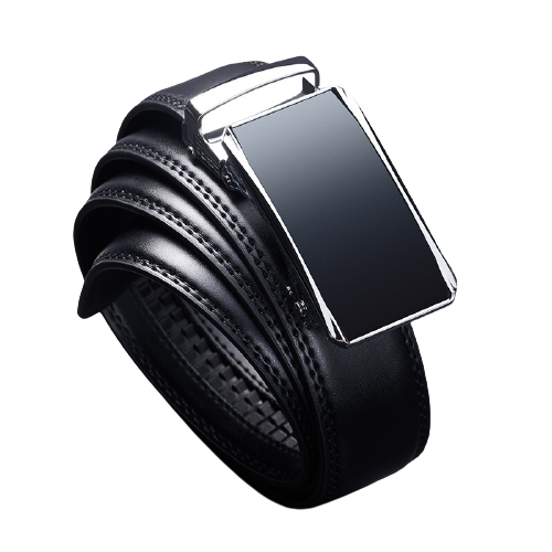 京东京造 男士牛皮自动扣腰带 gs-21012402 黑色 120