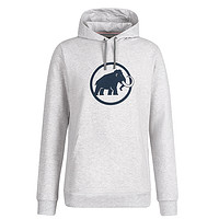 MAMMUT 猛犸象 新品男士户外通勤休闲套头衫弹力印花LOGO连帽卫衣