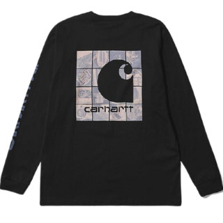 carhartt WIP 男士圆领长袖T恤 212028H 黑色 L