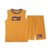 ERKE 鸿星尔克 63221224019 男童无袖套装 网眼透气款 暮夕黄 170cm