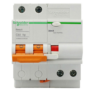 Schneider Electric 施耐德电气 EA9RN2C5030CAR 漏电保护器 2P 32A