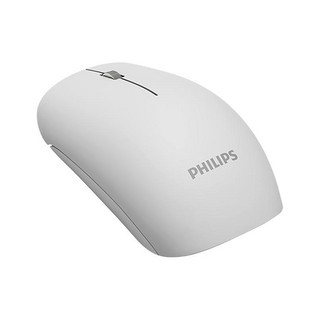 PHILIPS 飞利浦 SPK7424 2.4G蓝牙 双模无线鼠标 1600DPI 珍珠白