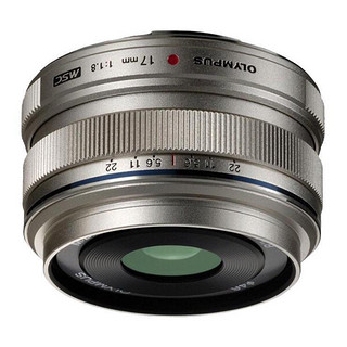 OLYMPUS 奥林巴斯 M.ZUIKO DIGITAL 17mm F1.8 广角定焦镜头 奥林巴斯卡口 46mm 银色