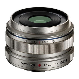 OLYMPUS 奥林巴斯 M.ZUIKO DIGITAL 17mm F1.8 广角定焦镜头 奥林巴斯卡口 46mm 银色