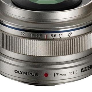 OLYMPUS 奥林巴斯 M.ZUIKO DIGITAL 17mm F1.8 广角定焦镜头 奥林巴斯卡口 46mm 银色