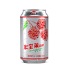 宏宝莱 plus会员:宏宝莱 荔枝味汽水碳酸饮料   330ML*24罐