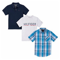 TOMMY HILFIGER 汤米·希尔费格 男童POLO衫 T恤 衬衫 3件装