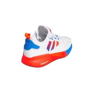adidas ORIGINALS ZX 2K BOOST J 女童休闲运动鞋 FX9519 白/红荧光/蓝 36.5码