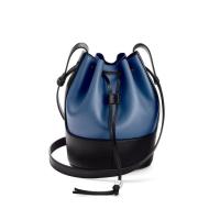 LOEWE 罗意威 Balloon系列 女士小号牛皮革手袋 326.76AC31 3932 Indigo Dye/Black