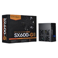 SILVER STONE 银欣 SFX系列 SX600-G 金牌（90%）全模组SFX电源 600W