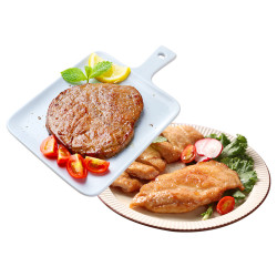 jueshi绝世调理儿童菲力牛排100克配香煎鸡排套餐