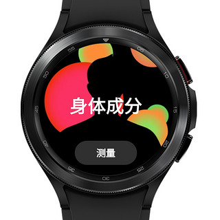 SAMSUNG 三星 Galaxy Watch4 Classic 蓝牙版 智能手表 46mm 陨石黑表壳 陨石黑氟胶表带(GPS、血氧)