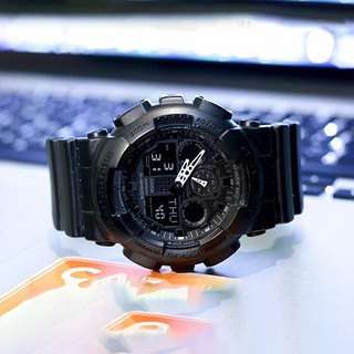 CASIO 卡西欧 G-SHOCK YOUTH系列 51.2毫米石英腕表 GA-100-1A1