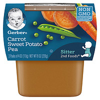 Gerber 嘉宝 果泥 美版 2段 混合蔬菜味 113g*2罐