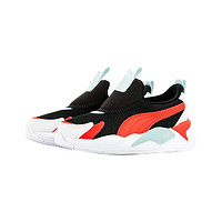 PUMA 彪马 RS-X³ SLIP ON PS 儿童休闲运动鞋 309676-01 黑色/罂粟红 27.5码(脚长16.8cm)