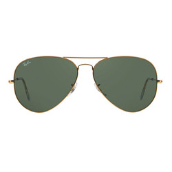 Ray-Ban 雷朋 Aviator飞行员系列 男女款太阳镜 RB3026 L2846 金色镜框绿色镜片 62mm