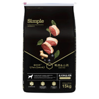 Pure&Natural 伯纳天纯 无谷亲和simple系列 鸭肉山药全犬全阶段狗粮 15kg