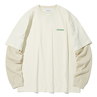 COVERNAT 男女款圆领长袖T恤 CO0000LT03 米白色 XL