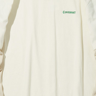 COVERNAT 男女款圆领长袖T恤 CO0000LT03 米白色 L