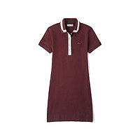 LACOSTE 拉科斯特 女士中长款连衣裙 EF5782 枣红 XS