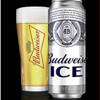 Budweiser 百威 冰啤酒 500ml*18听 整箱装 冰啤 500mL 18罐 整箱装