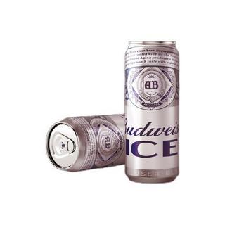 Budweiser 百威 冰啤 拉格啤酒 经典醇正  500ml*18听 啤酒整箱装