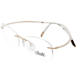 诗乐silhouette诗乐光学眼镜架眼镜框男女款金色镜框透明金色镜腿5523