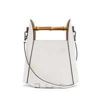 LOEWE 罗意威 Bamboo Bucket 女士牛皮革手袋 340.95.W37 1950 绵白色 小号