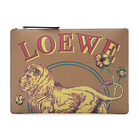 LOEWE 罗意威 Flat Pouch 男士牛皮手包 122.31.T97 2580 深棕色