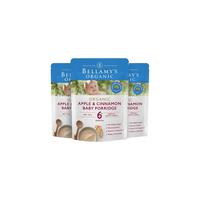 BELLAMY'S 贝拉米 有机米粉 澳版 3段 苹果肉桂味 125g*3袋
