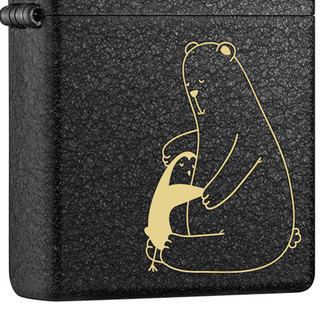 ZIPPO 之宝 经典系列 236 打火机 黑裂漆 熊抱抱