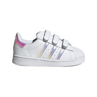 adidas ORIGINALS SUPERSTAR CF I 儿童休闲运动鞋 FV3657 白/镭射粉